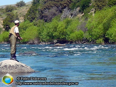 Foto Pesca en el río Chimehuín (Pablo Etchevers)