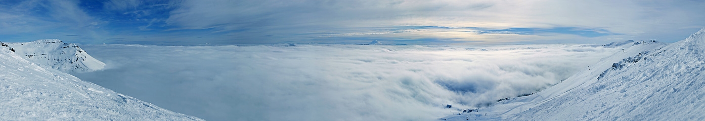 Panorámica 180º Sobre las nubes (Santiago Gaudio)