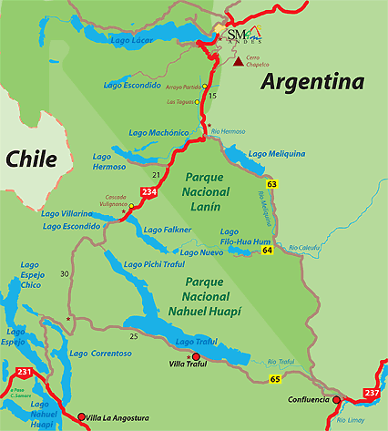San Martín de los Andes - Villa Trafull along 7 Lakes